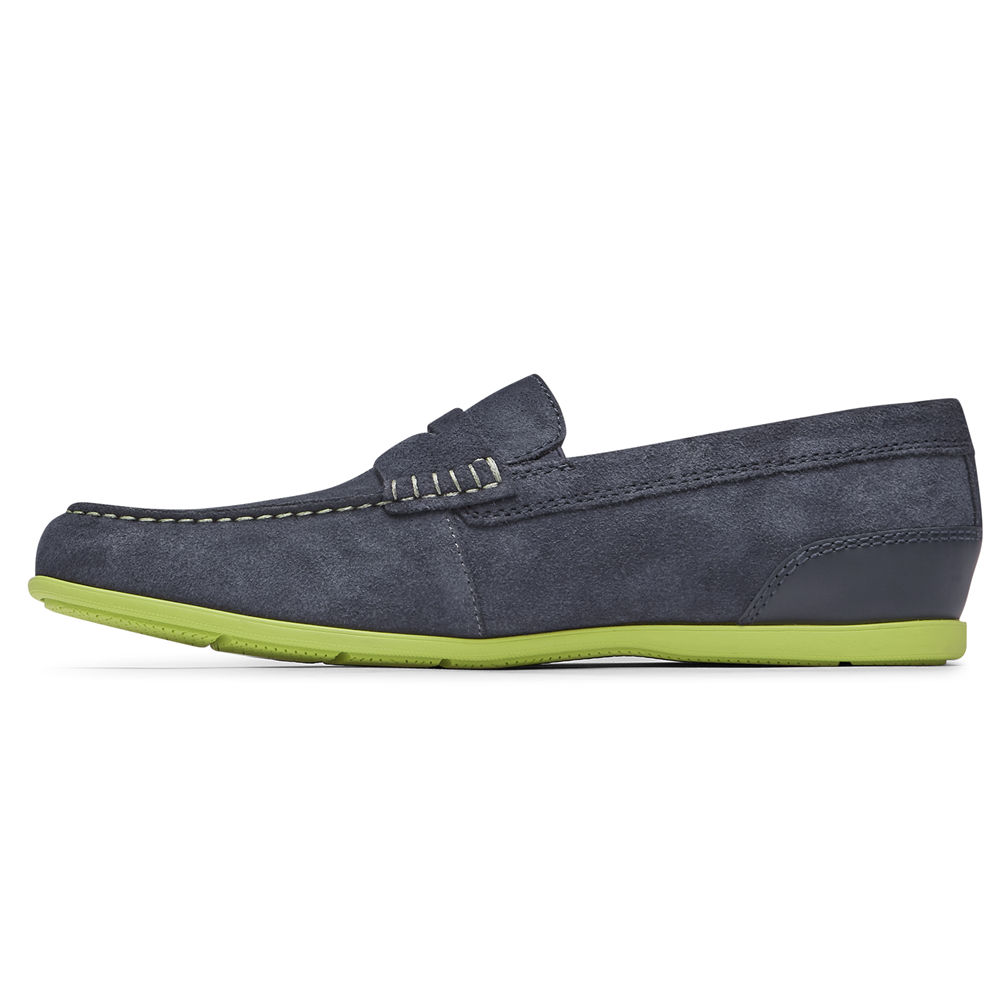 Rockport Slip-Ons Herre Blå - Malcom Penny - TCEZ80237